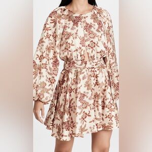 Misa Kara Dress in Falling Flora Satin - XS